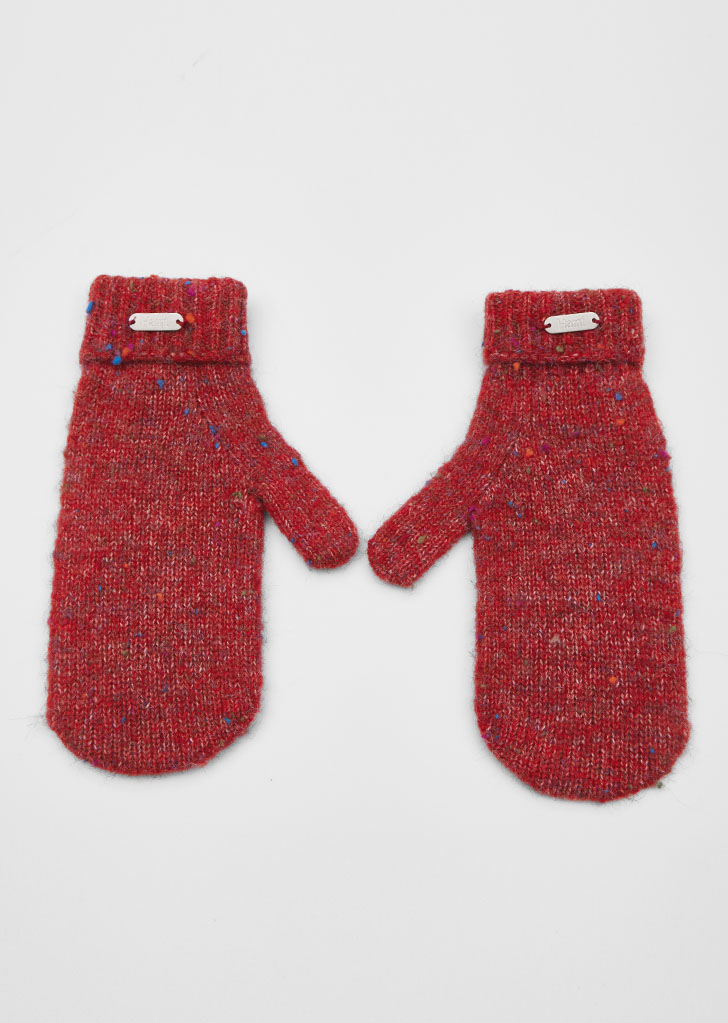 MELLOW KNIT GLOVES_3COLORS_RED